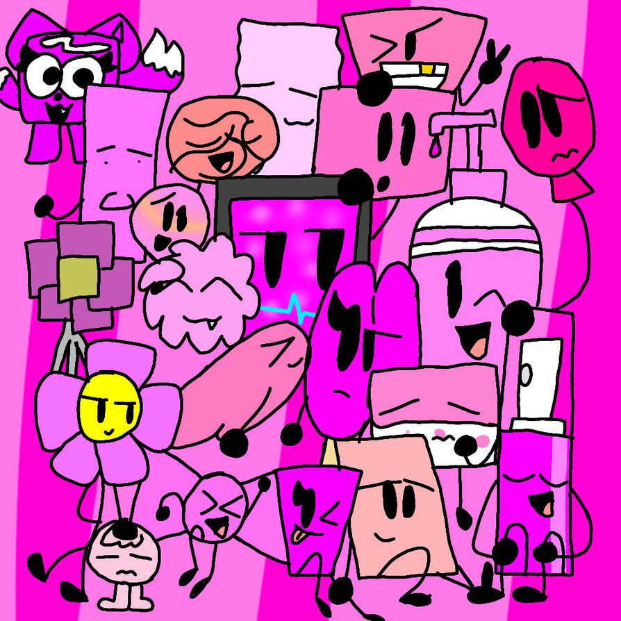 Pink object show characters by moonyisherealready on DeviantArt