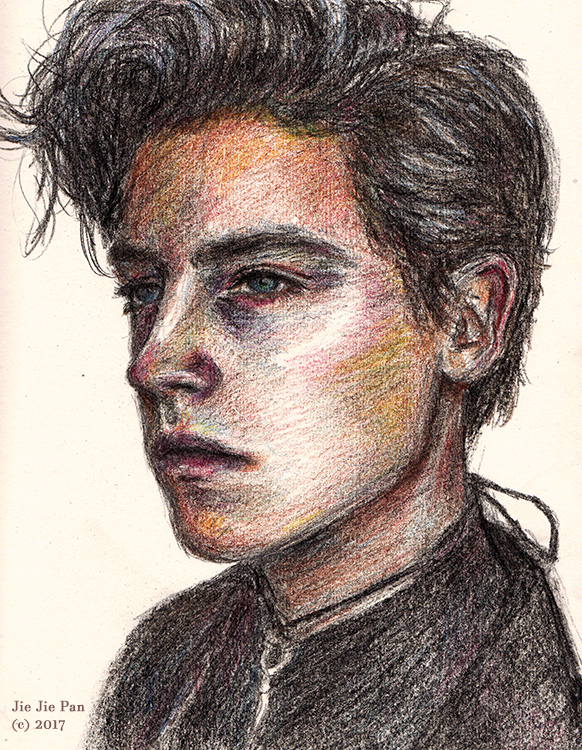 Cole Sprouse coloured