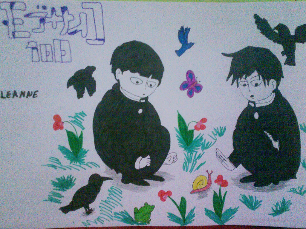 Mob and Ritsu~ Mob Psycho 100 by LeanneArts on DeviantArt