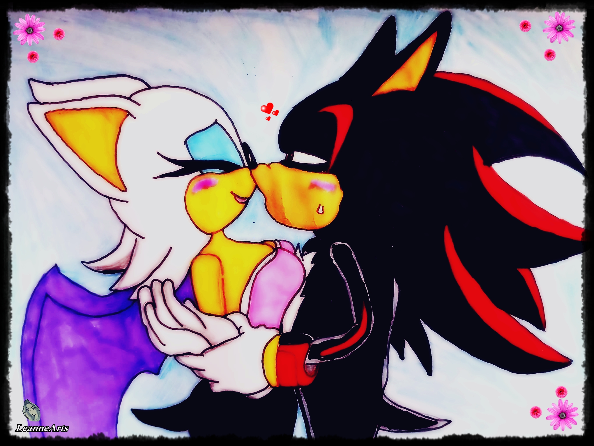 LeanneArts - Shadow's first kiss ( x Rogue )