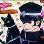 LA - Raidou and Gotou(cat) - fanart