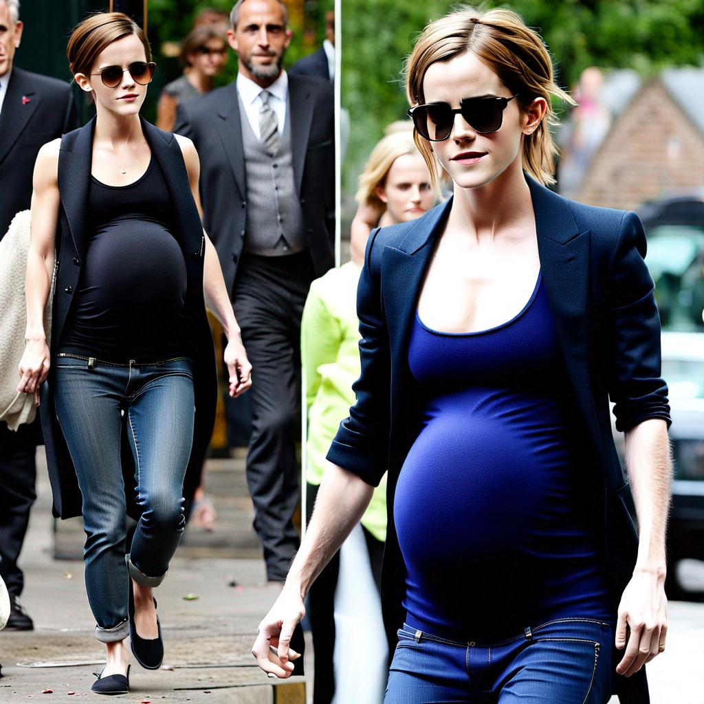 Emma Watson pregnant twin belly by pregnantbelly21 on DeviantArt