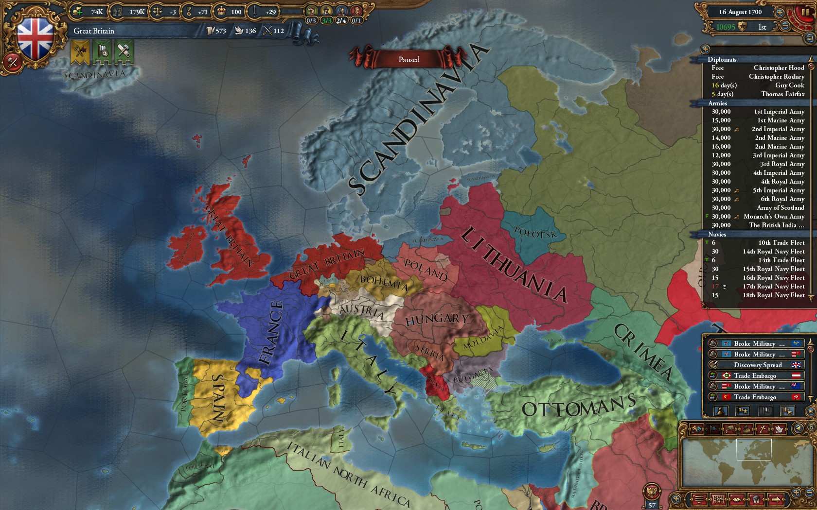 Europe, 1700 by Stratocracy on DeviantArt