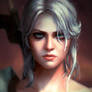 Ciri The Witcher III Fanart Closeup version