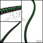 Green + Black Half Persian Bracelet by ArmoredKoi