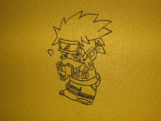 Kakashi on the wall