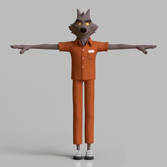 Mr. Wolf T-pose by J0J0999Ozman on DeviantArt