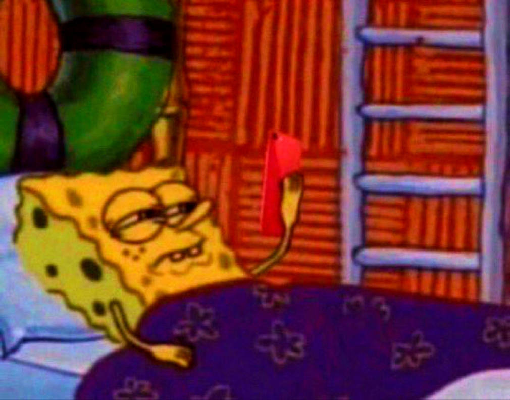 SpongeBob using a Phone by J0J0999Ozman on DeviantArt