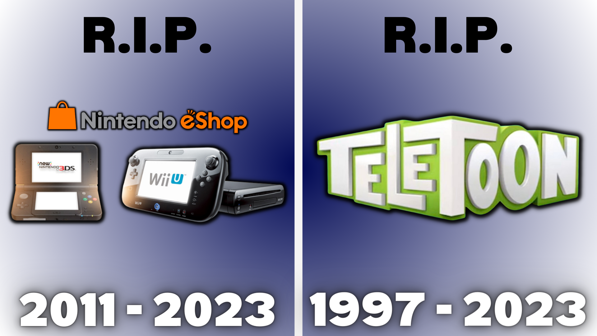 R.I.P. Wii U and 3DS eShops and Teletoon by J0J0999Ozman on DeviantArt
