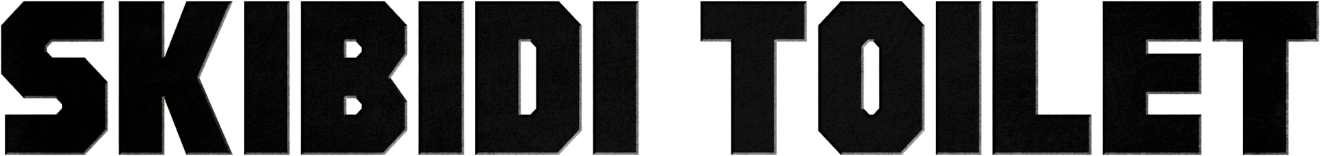 Skibidi Toilet (Black) Logo (Horizontal)