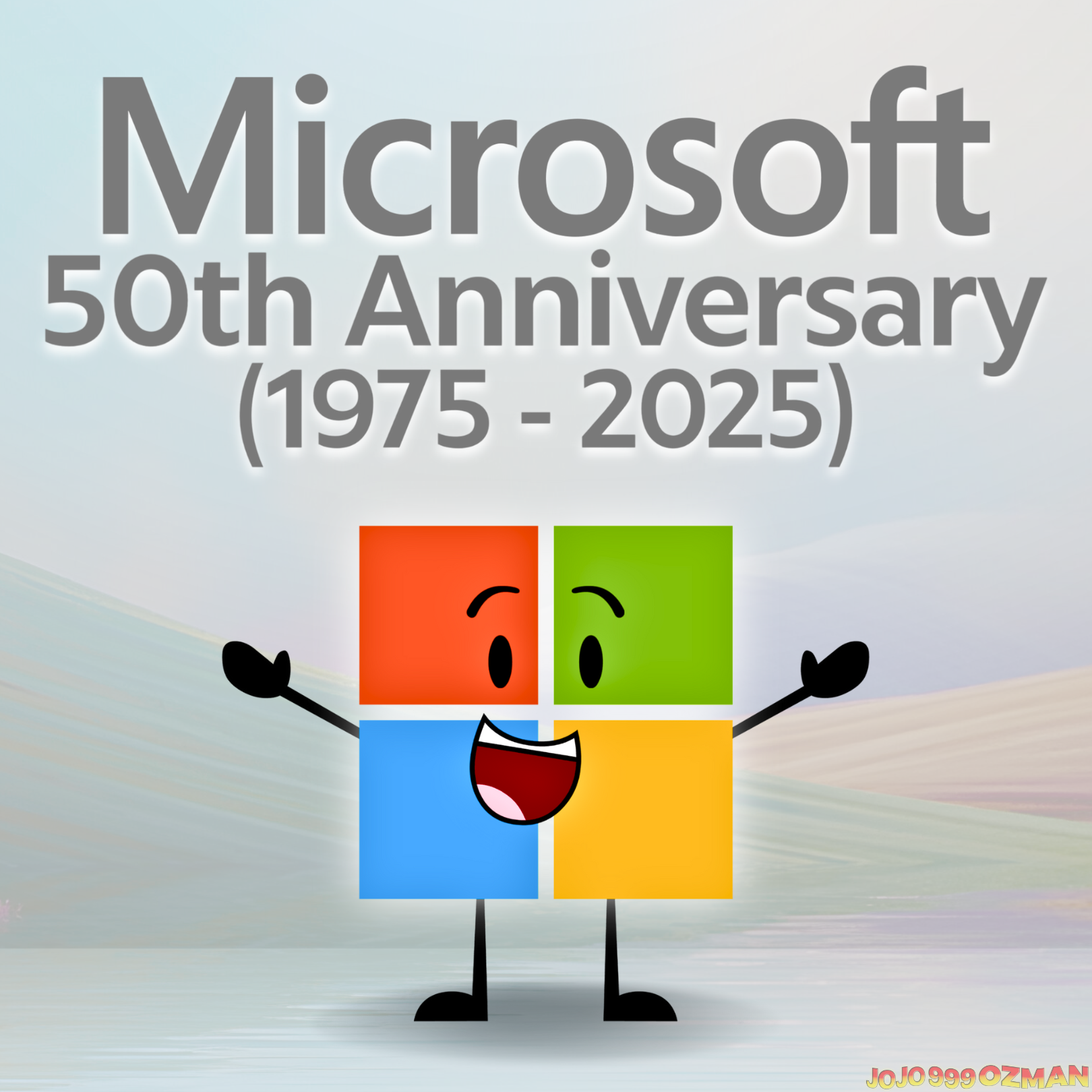 Happy 50th Anniversary to Microsoft by J0J0999Ozman on DeviantArt