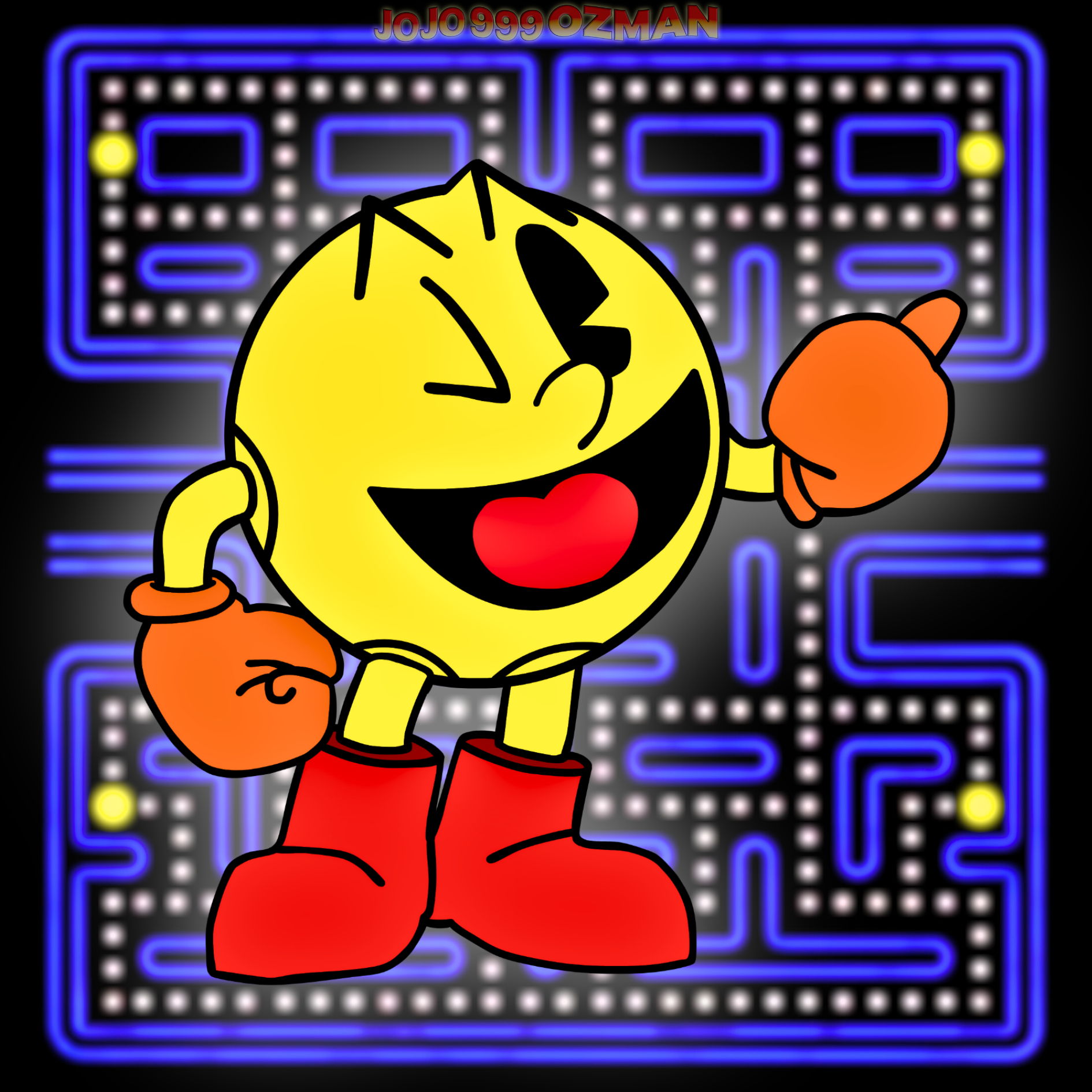 Pac Man Rage Deviantart Pac-Man by J0J0999Ozman on DeviantArt