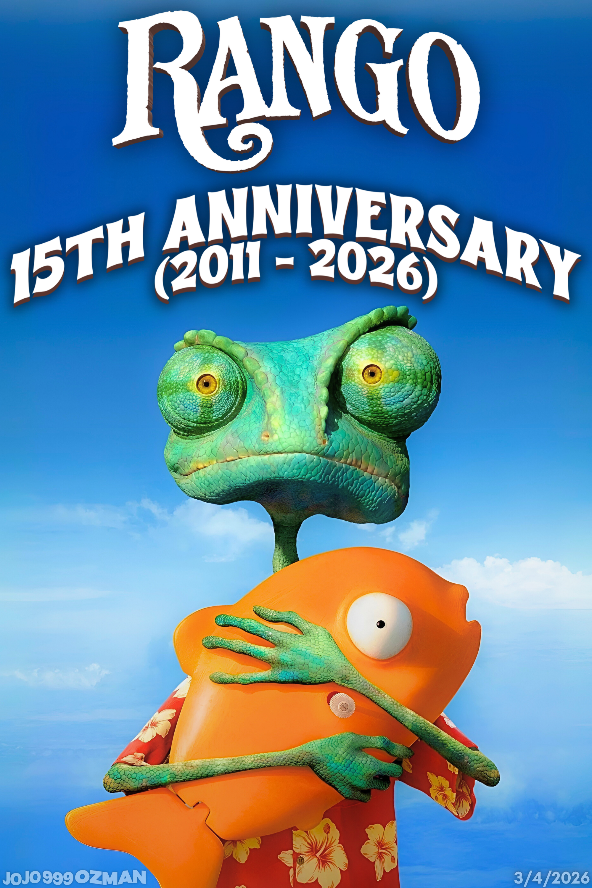 Does Rango Change Colours Rango 15th Anniversary by J0J0999Ozman on DeviantArt