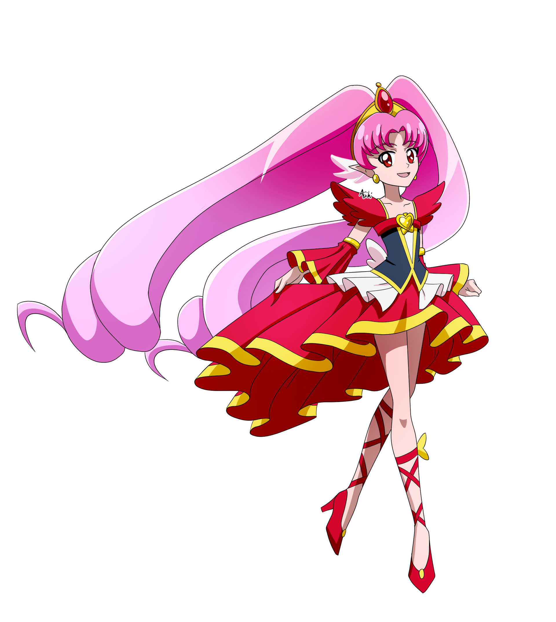 Cure Scarlet Happiness Style By Aijihi On DeviantArt cure-scarlet-happiness-style-by-aijihi-on-deviantart