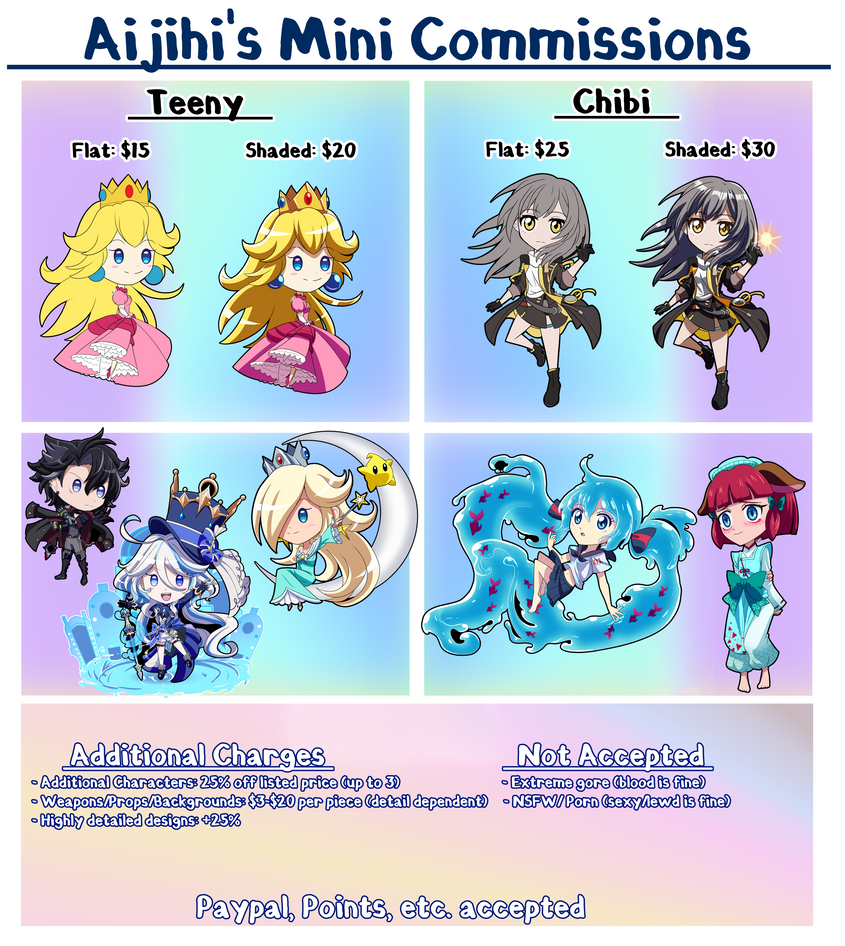 Chibi Commission Prices OPEN by Aijihi on DeviantArt