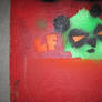 Spray Painted Love Fail Panda