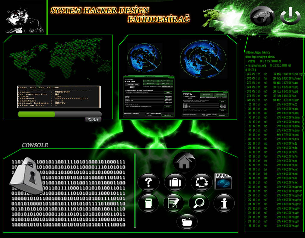 Hacker Operating System Design by fatihdmrg on DeviantArt