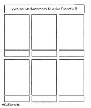 Six Fanarts Challenge Template