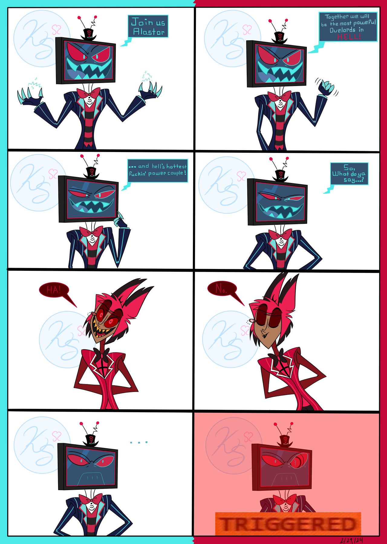 How Alastor Rejecting Vox Probably Went Down Comic By YandereLov62 On how-alastor-rejecting-vox-probably-went-down-comic-by-yanderelov62-on