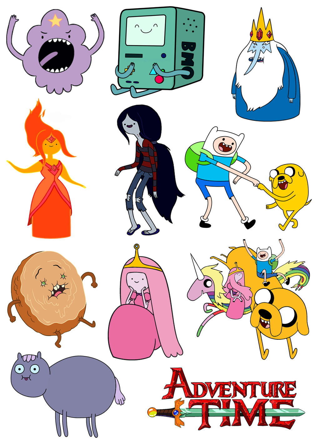 Time Cartoon Sticker adventure time stickers by LZCCreations on DeviantArt