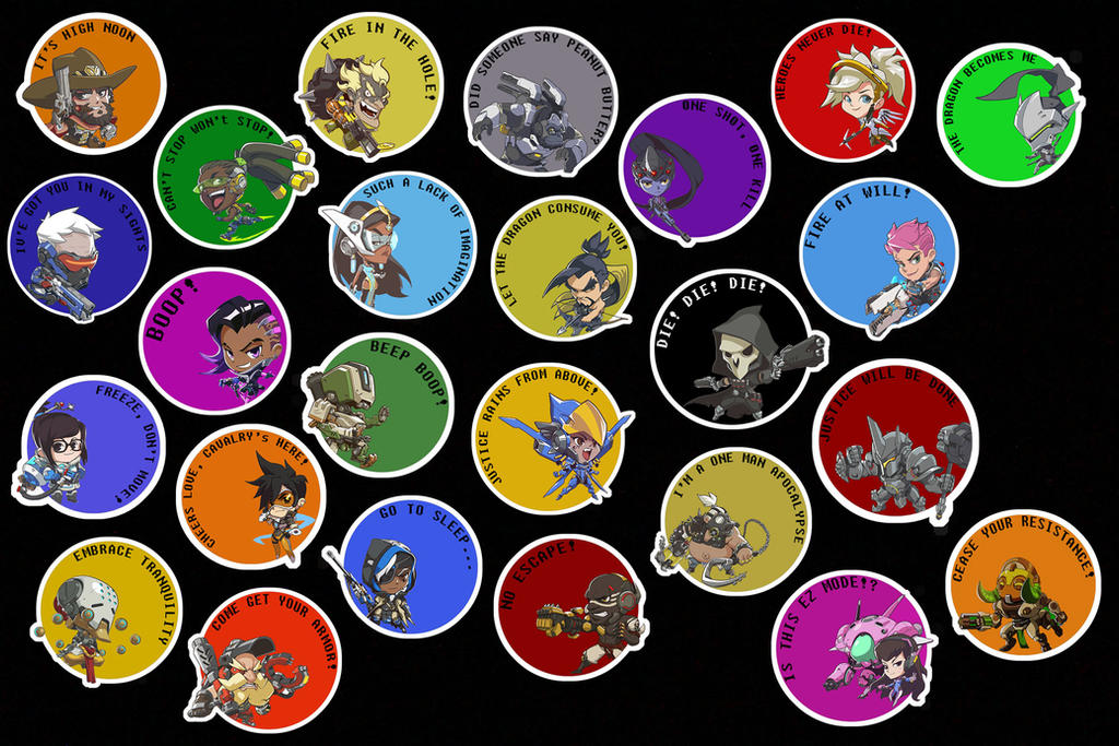 Overwatch Frogger Sticker New overwatch stickers! by LZCCreations on DeviantArt