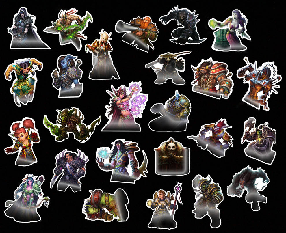 World of Warcraft stickers by LZCCreations on DeviantArt