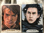 Anakin Skywalker Sketch Card Kylo Ren Sketch Card