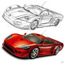 Saleen S7R Outline