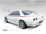 R32 Skyline Vector by p3nx