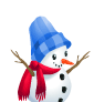 Merry snowman