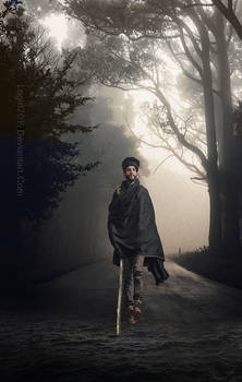 the melancholic mood of the lonely wanderer