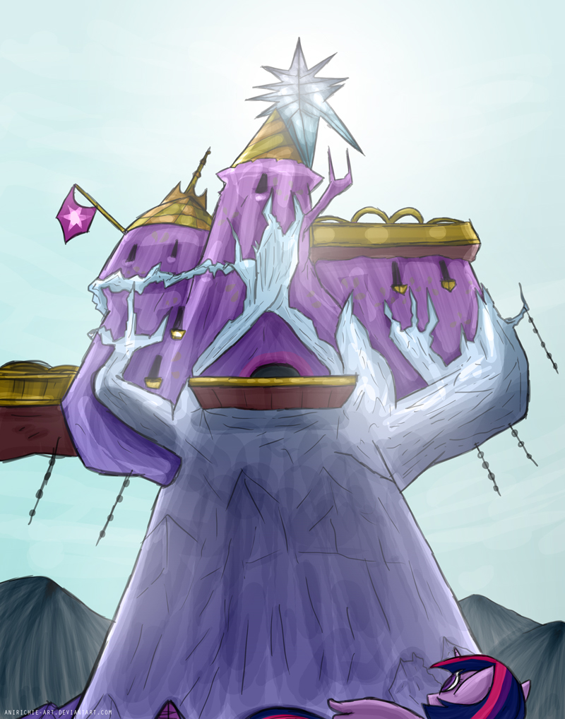 Twilight's Castle - (S4 ATG Day 12) by LadyAniDraws