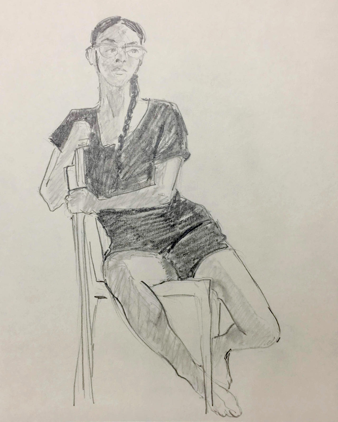 seated model by Tom-Drawings on DeviantArt