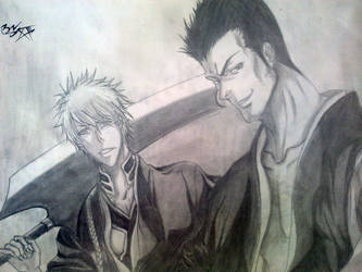 Ichigo nd his dad - bleach