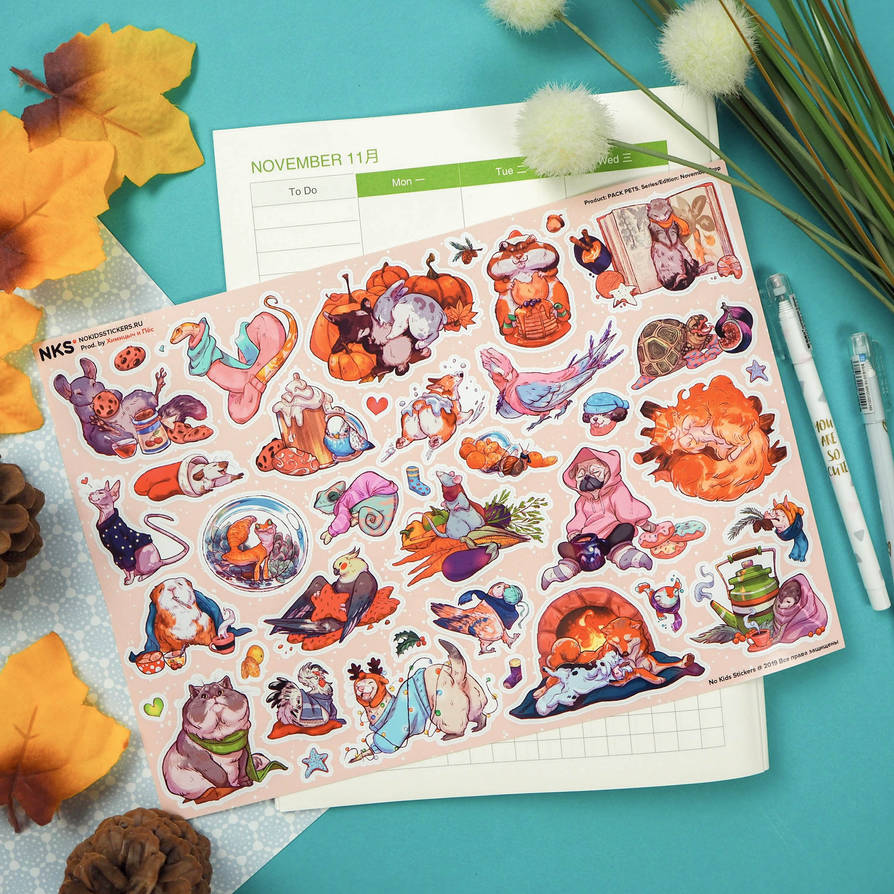 Pets Sticker Scenes Pets Stickers - 2019 by khijenn on DeviantArt