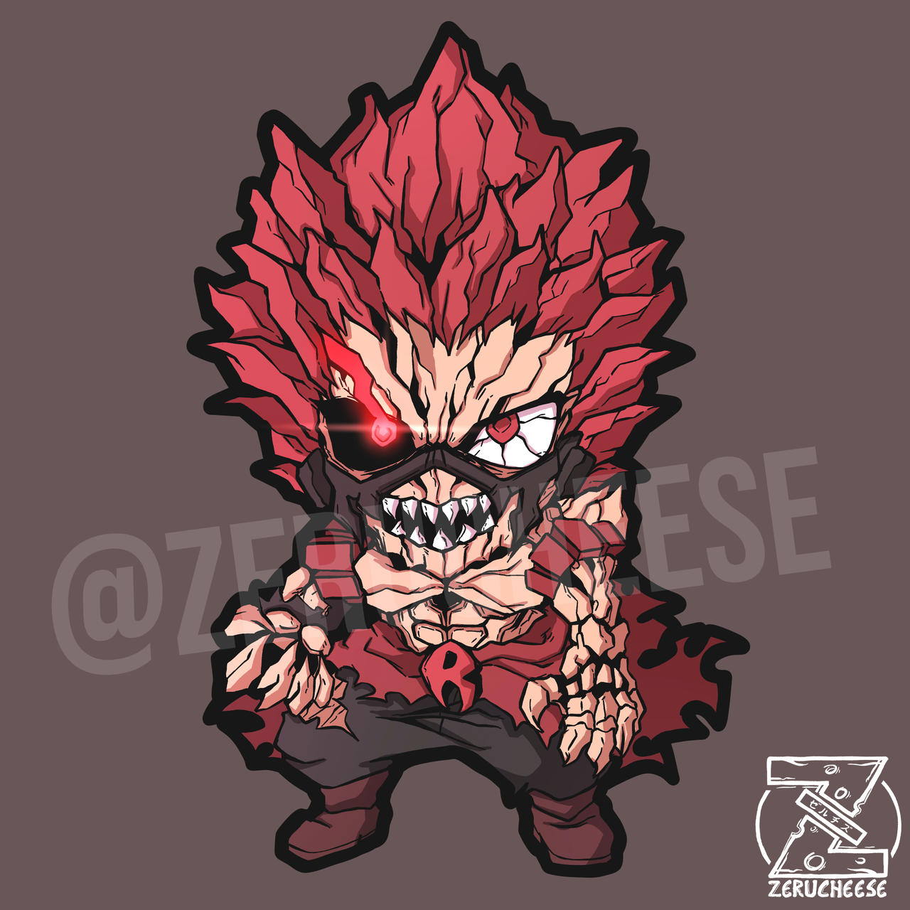 Red Riot Unbreakable (CHIBI VERSION) by zerucheese on DeviantArt