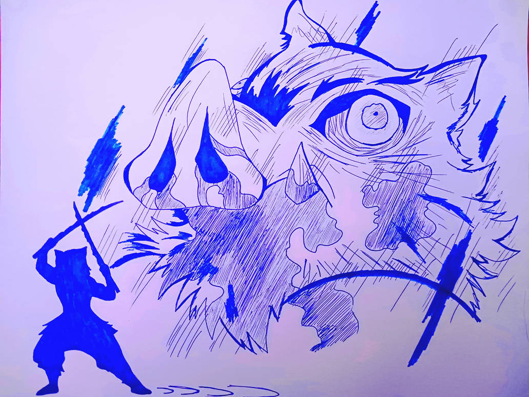 Inosuke in Blue by Neon1Star on DeviantArt