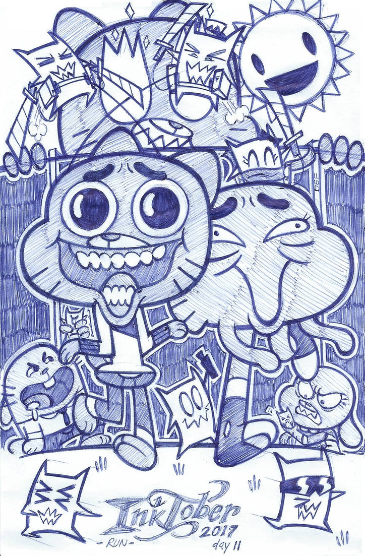 Inktober day 11 (Run) - justDEF by justD3F
