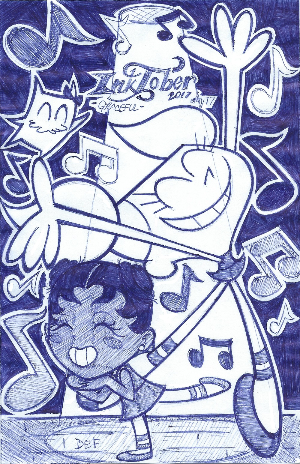 Inktober day 17 (Graceful) - justDEF by justD3F