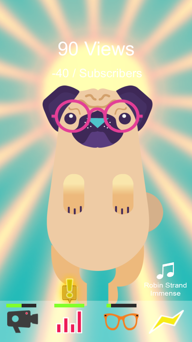 PewDiePug - Heavenly Glasses