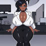 cartoon black woman
