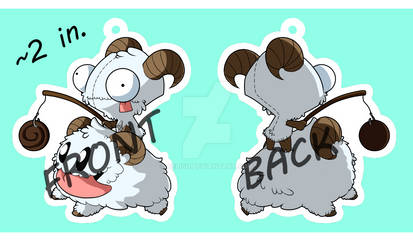 Invader Poro Clear Acrylic Charm