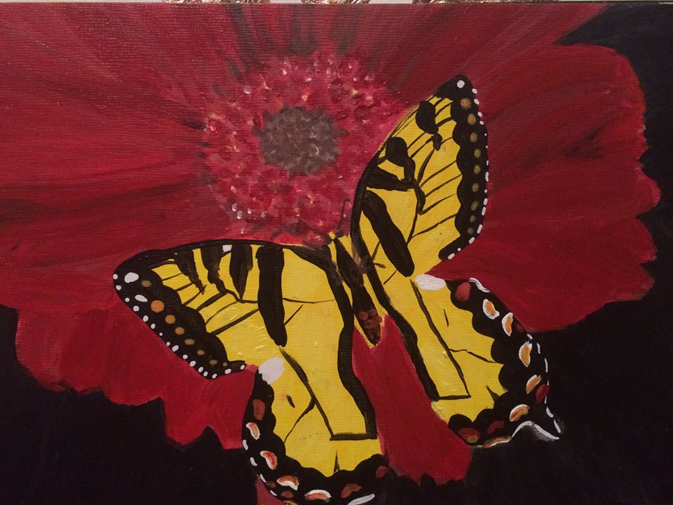 Butterfly Series #4 in Acrylic