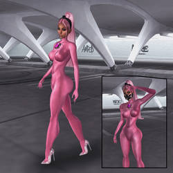 CatSuit Commando: Pink Android - Kim Kardashian