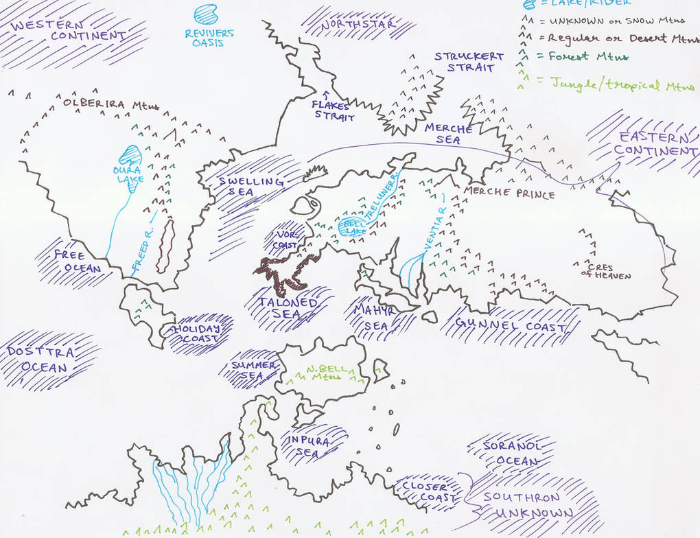 Fantasy World Map with River ideas WIP by S0nseed on DeviantArt