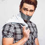 KJ Apa tapegagged