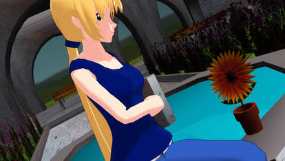 MMD Caroline and Sunflower