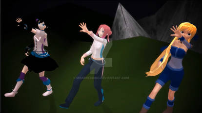 MMD UTAU Wave {Caroline Joy, Aika Heion, Celia}