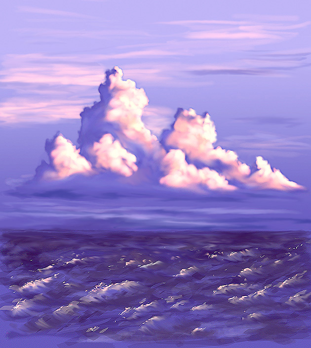 Blue Ocean Scene