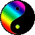 Rainbow yingyang